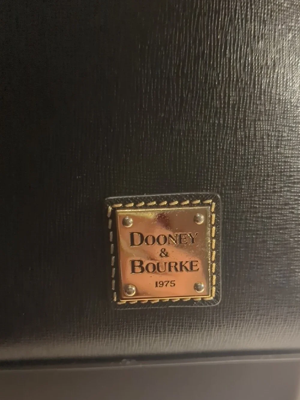 Dooney & Bourke Black Leather Suede Bucket Handbag